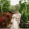 Heart Shaped White Metal Wedding Flower Balloon Arch Stand Frame Garden Trellis